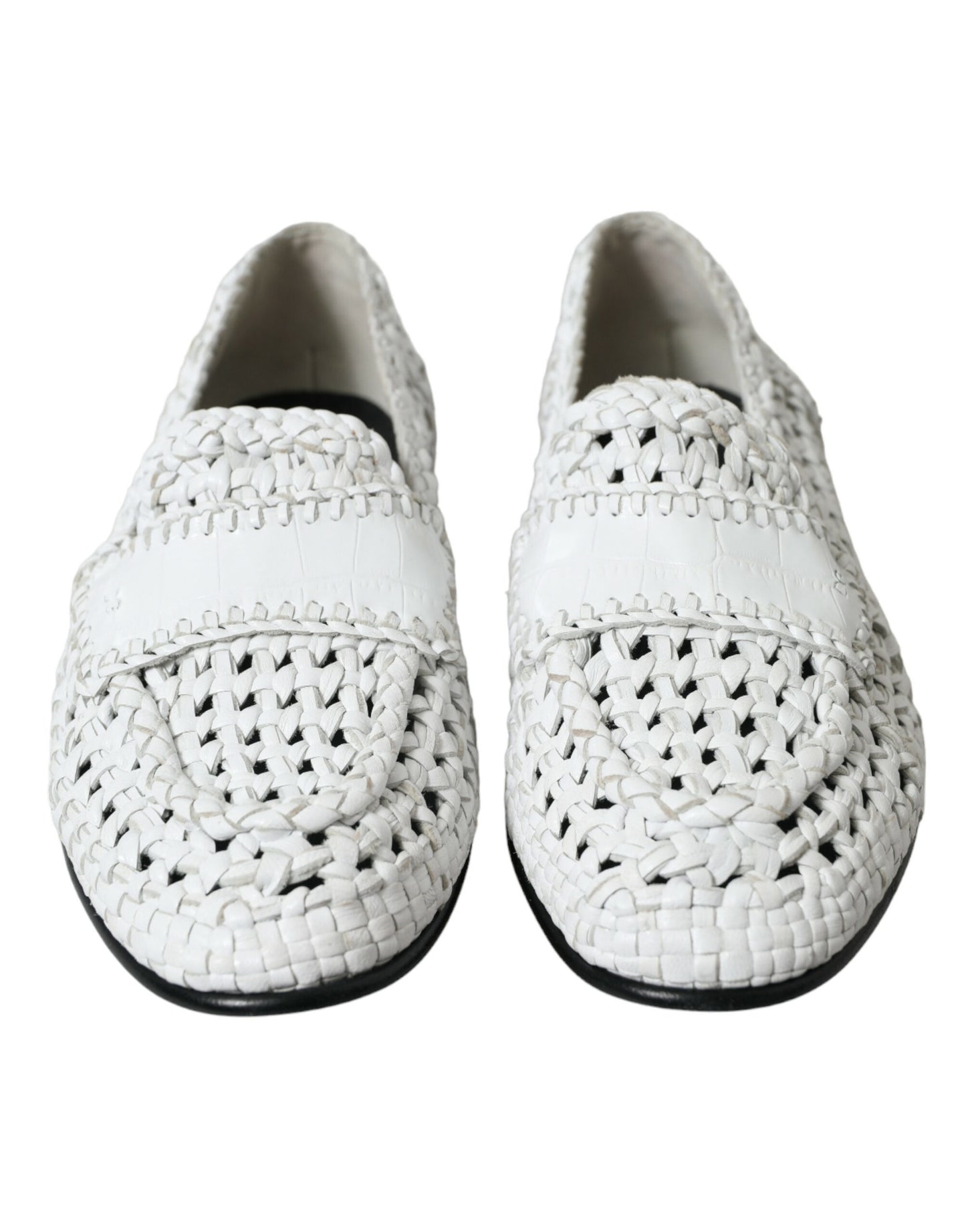 Dolce & Gabbana Elegante Witte Loafer Slip-Ons