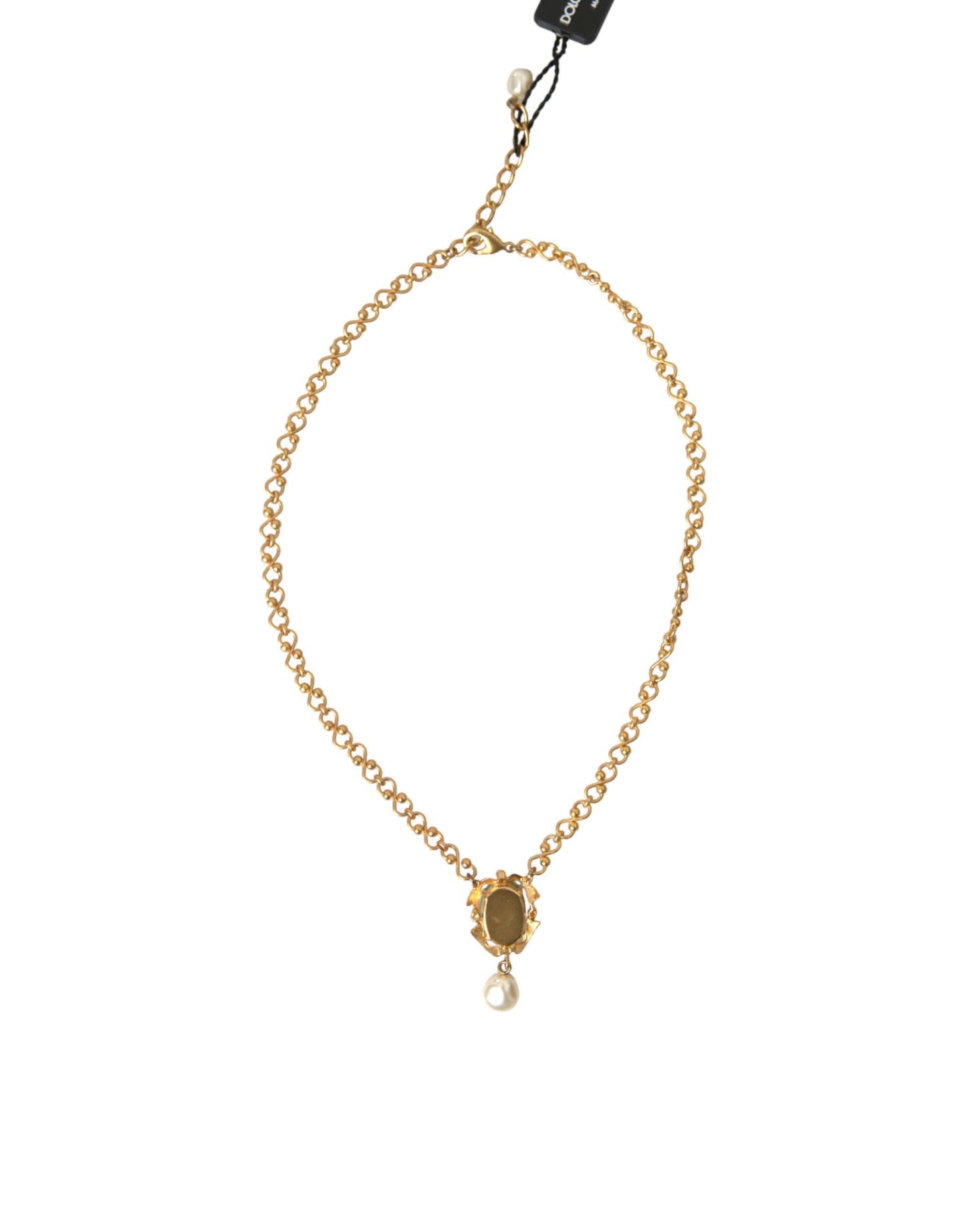 Dolce & Gabbana Gouden Messing Ketting Parel Hanger Charm Ketting