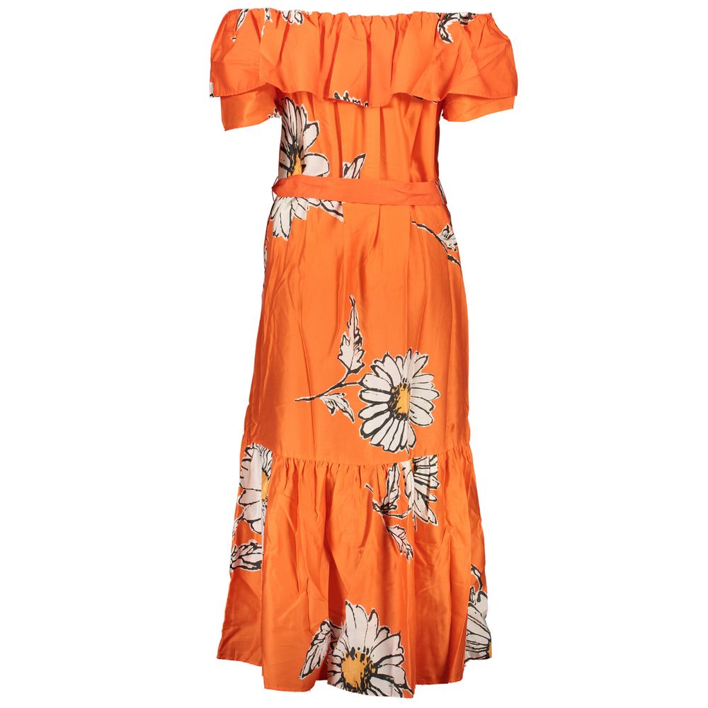 Desigual Oranje Katoenen Jurk