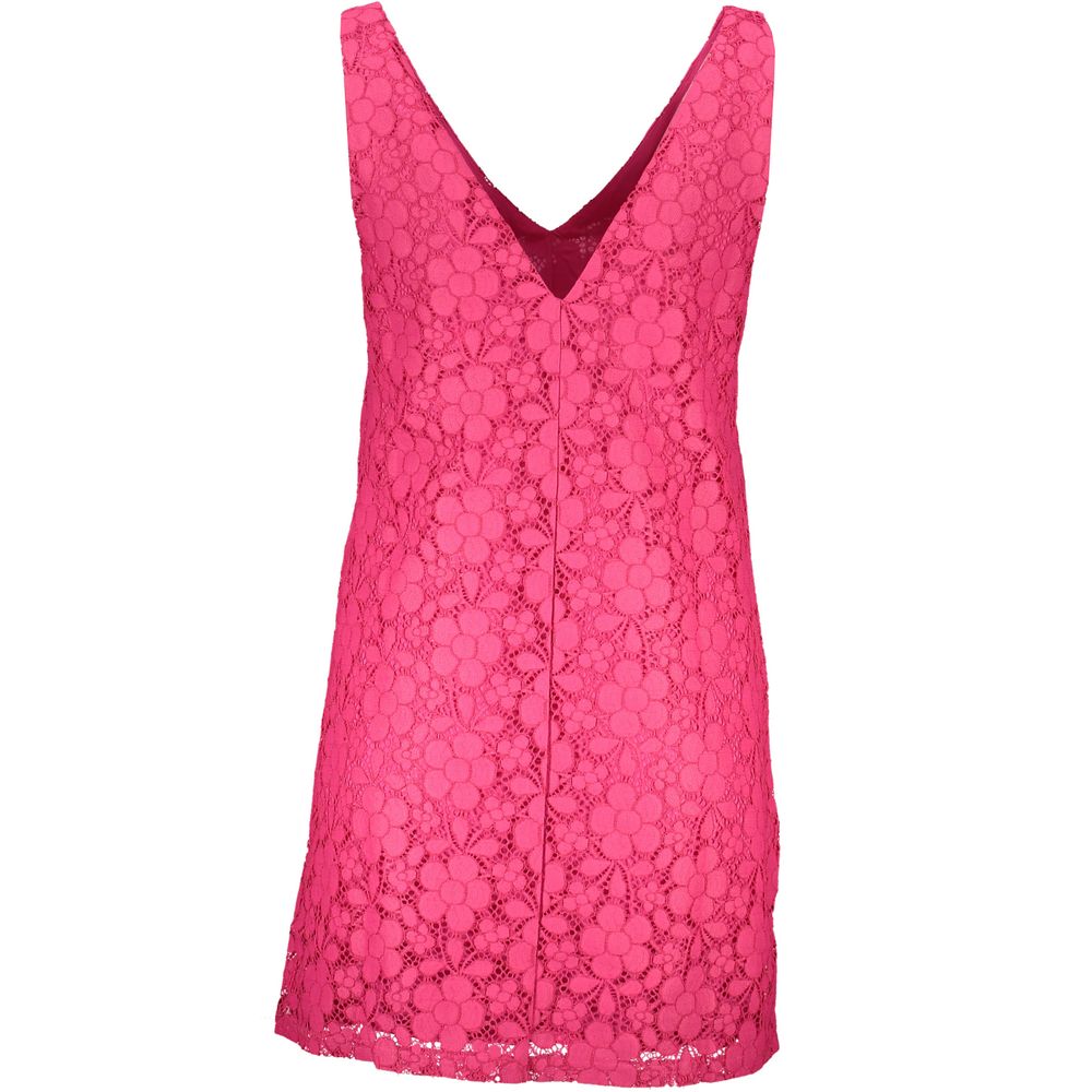 Desigual roze viscose jurk