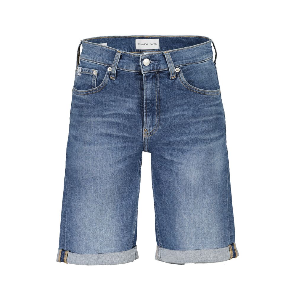 Calvin Klein Blauwe Katoenen Jeans & Broek