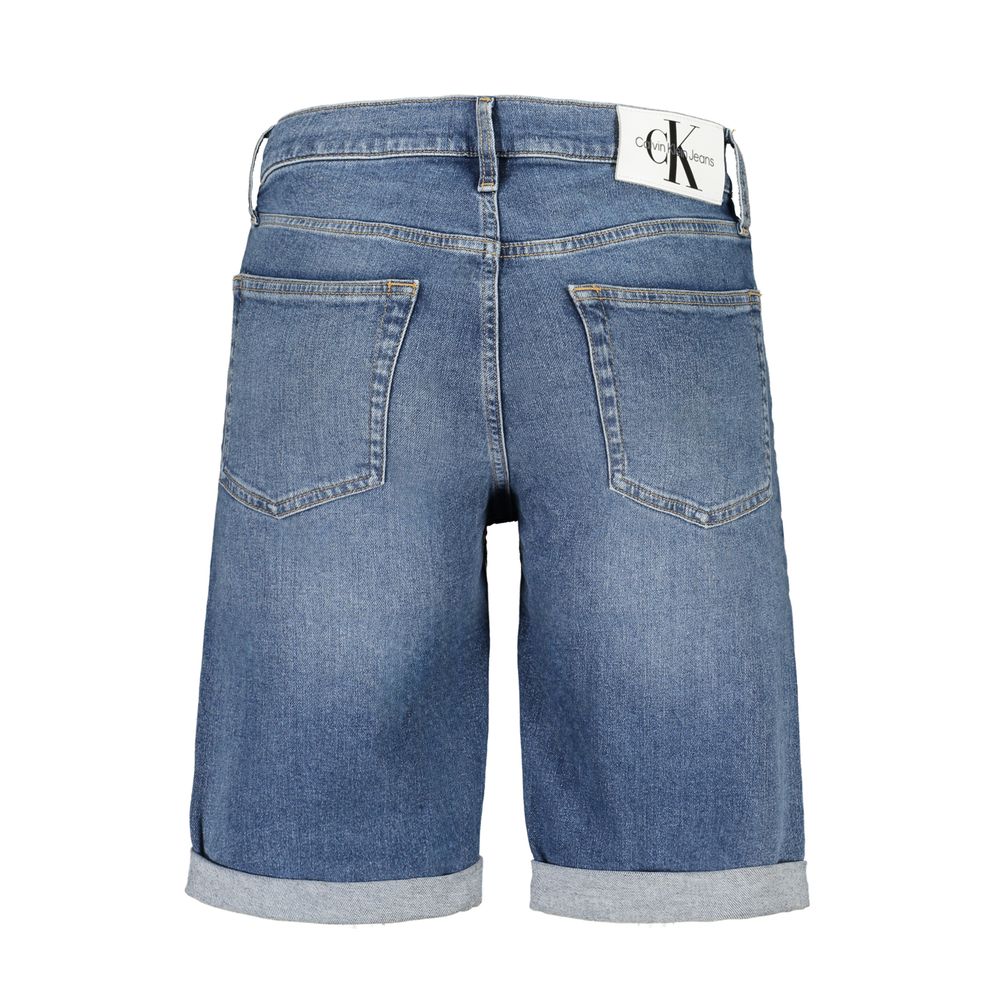 Calvin Klein Blauwe Katoenen Jeans & Broek