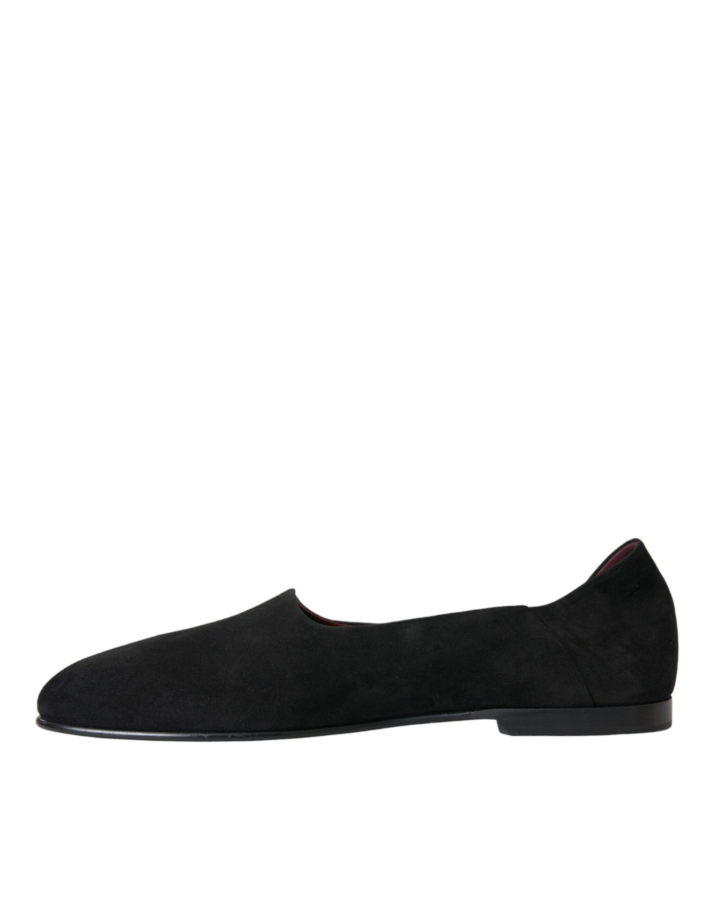 Dolce & Gabbana Zwarte Suède Loafers Formele Jurk Slip On Schoenen