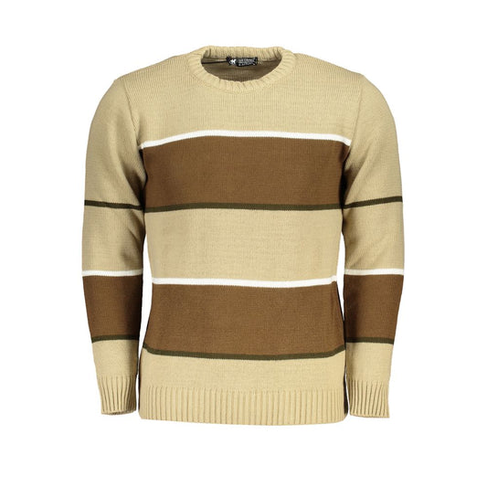 US Grand Polo Beige Stoffen Trui