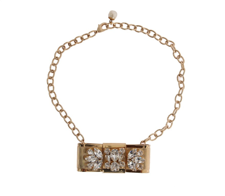 Dolce & Gabbana Elegante Gouden Kristallen Statement Choker