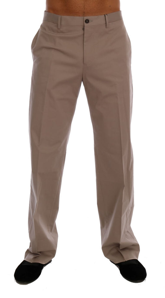 Dolce & Gabbana Chic Beige Chinos Casual Broek