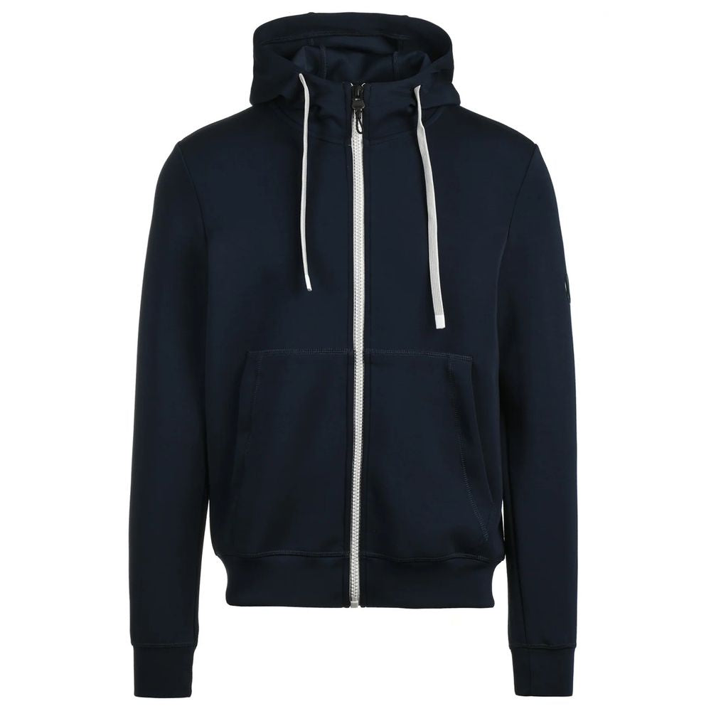 People Of Shibuya Strakke Blauwe Technische Stof Hoodie