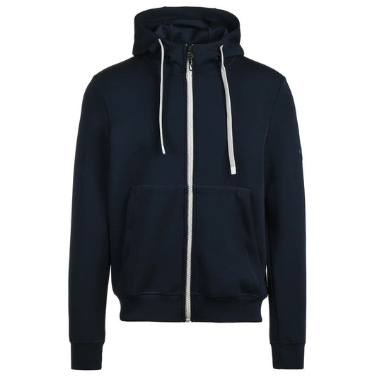 People Of Shibuya Strakke Blauwe Technische Stof Hoodie