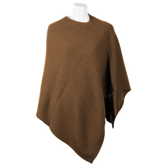 Emilio Romanelli Elegante kasjmier poncho met V-hals