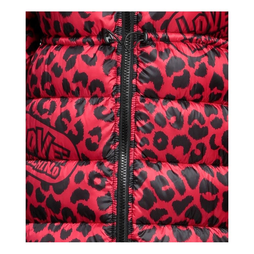 Love Moschino Chic Leopard Print Lange Donsjas