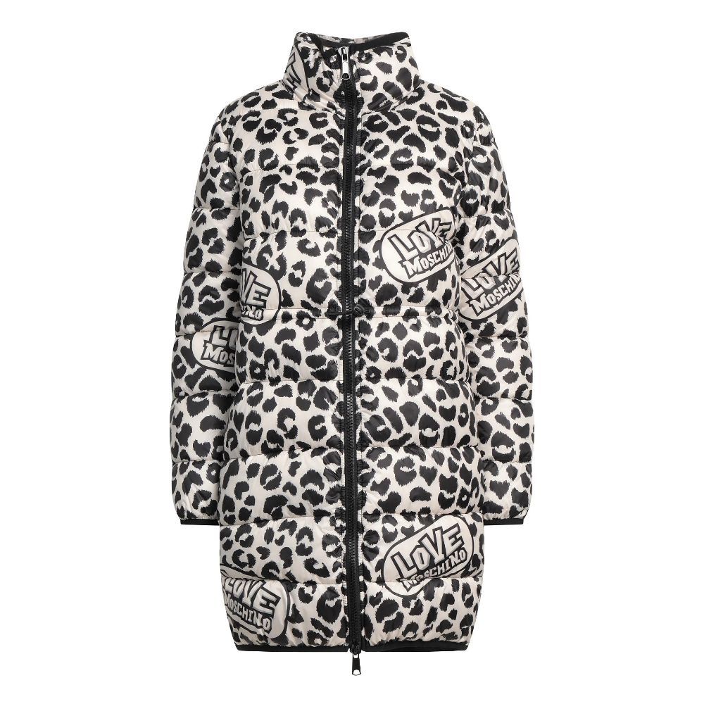 Love Moschino Chic Luipaardprint Donsjack