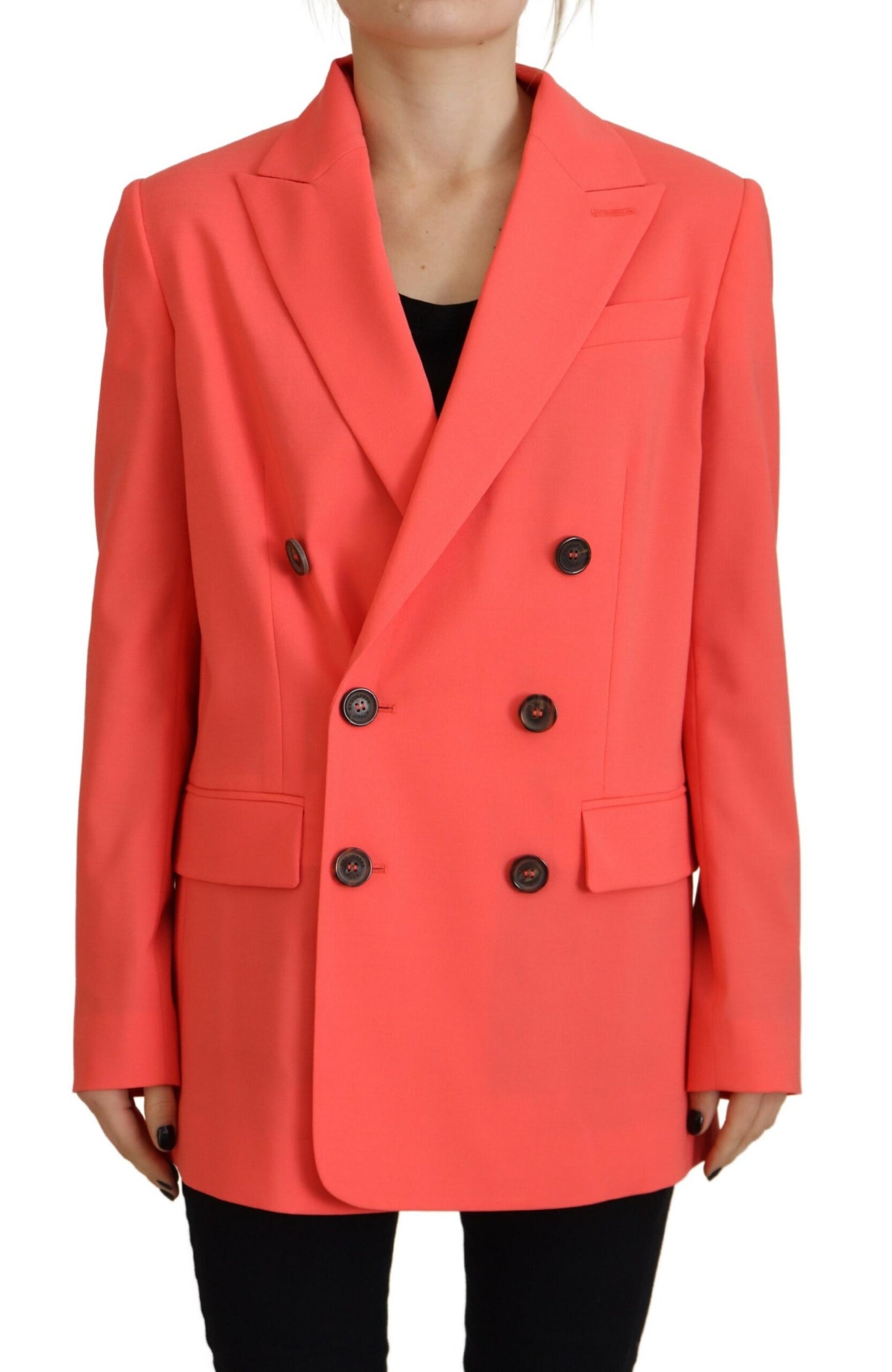 Dsquared² Roze Double Breasted Coat Blazer Jasje