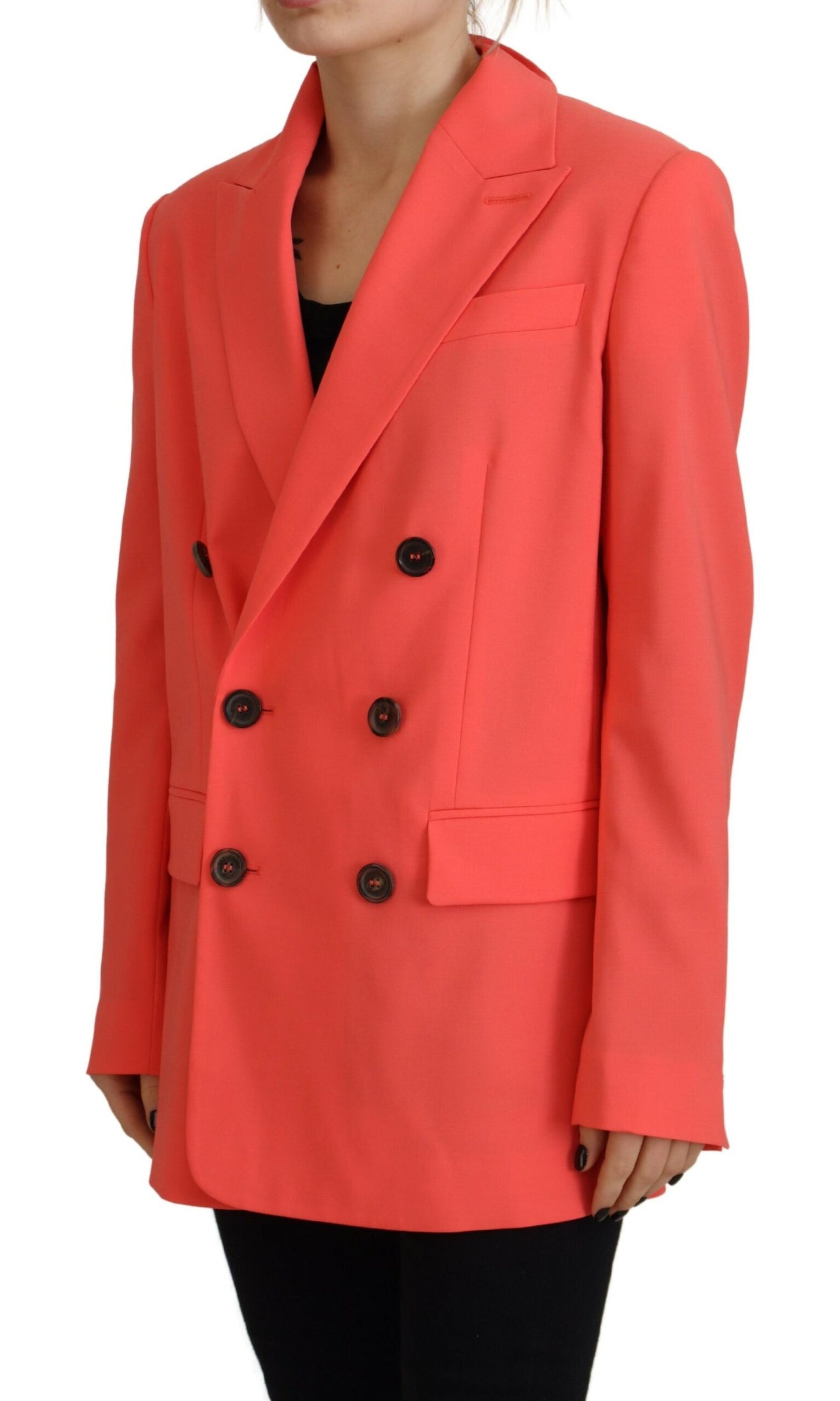 Dsquared² Roze Double Breasted Coat Blazer Jasje