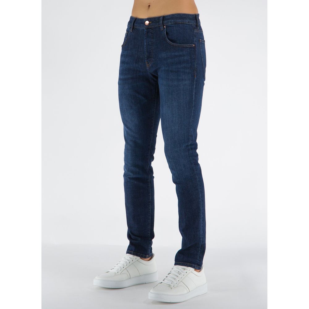 Don The Fuller Blauwe Katoenen Herenjeans