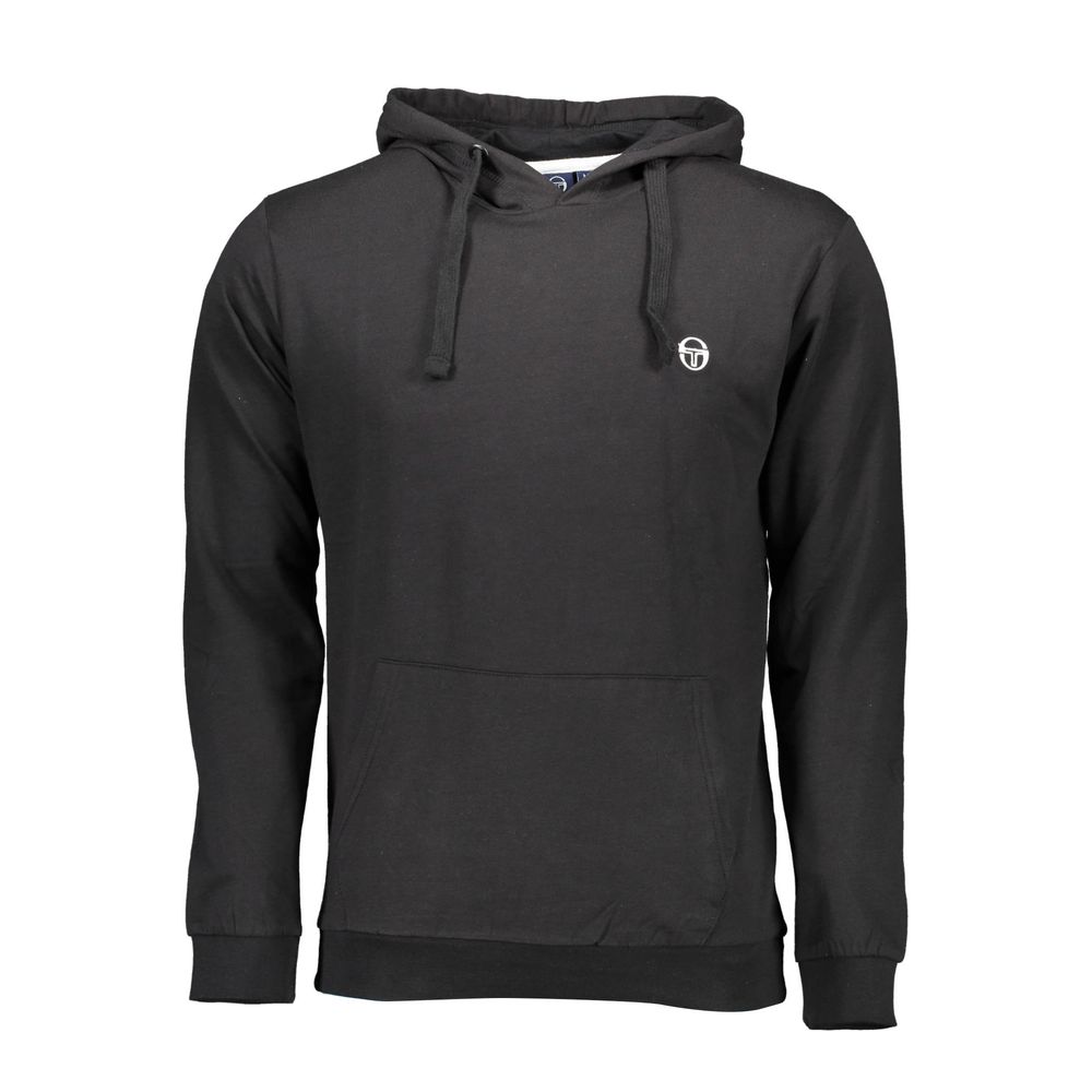 Sergio Tacchini Black Cotton Sweater