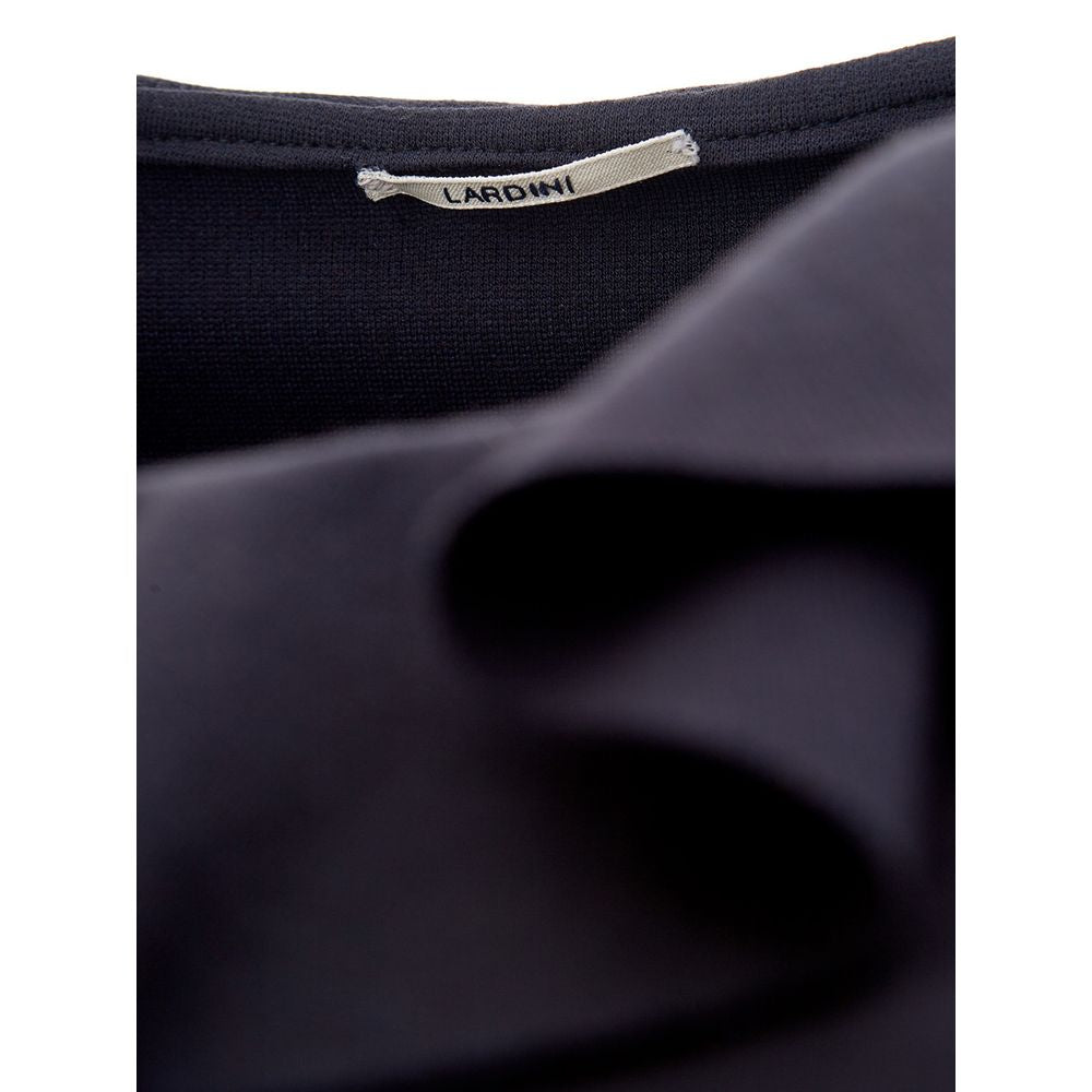 Lardini Elegante Zwarte Viscose Jurk