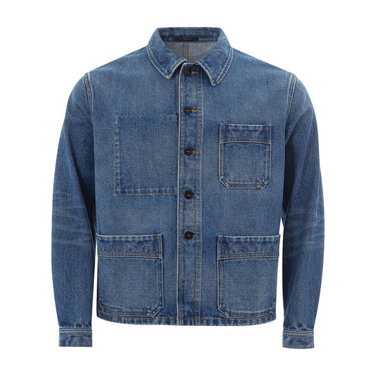 Tom Ford Elegant Multicolor Denim Jack voor Heren