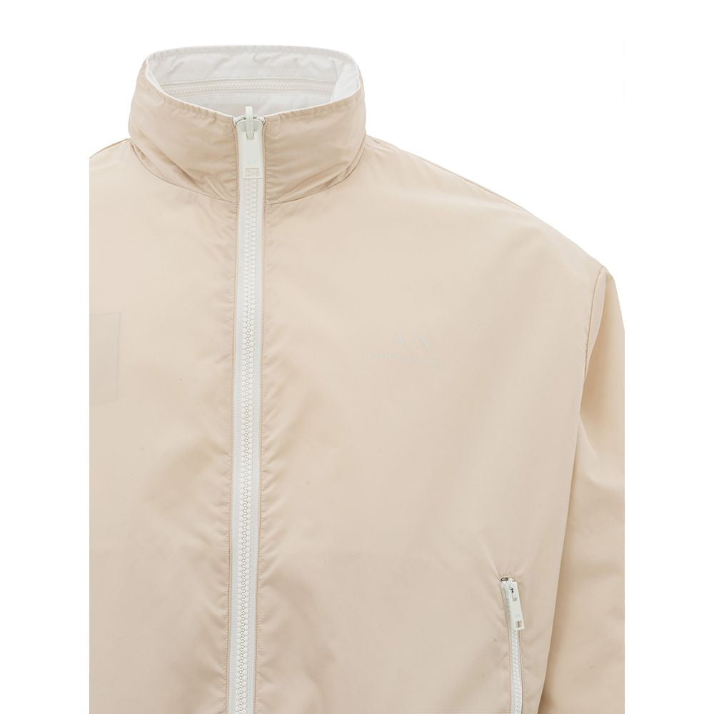 Armani Exchange Beige Polyamide Jack voor de moderne man