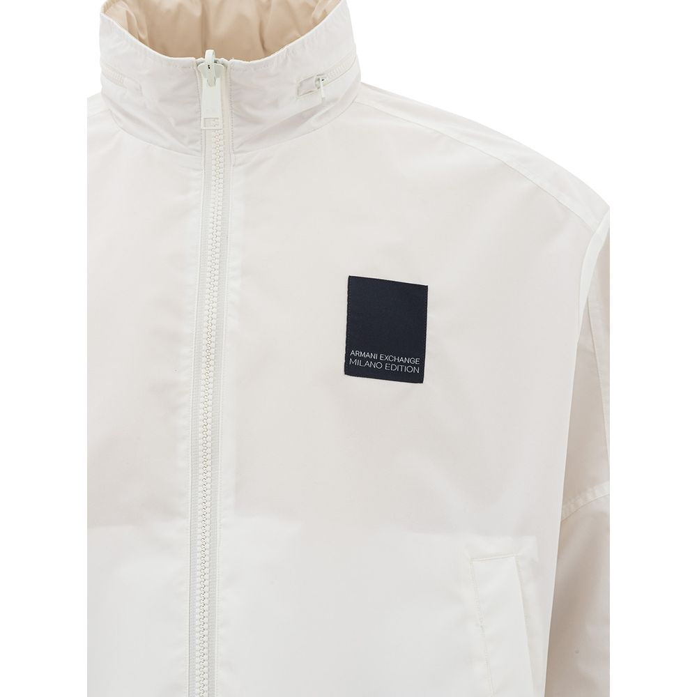 Armani Exchange Beige Polyamide Jack voor de moderne man