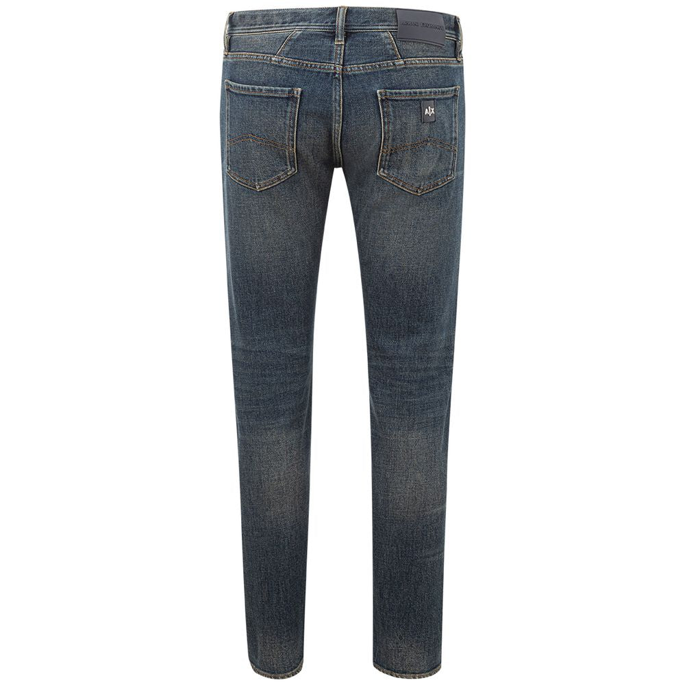 Armani Exchange Elevated Blue Katoenen Denim