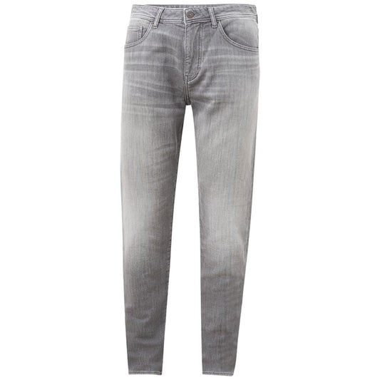 Armani Exchange Strakke grijze katoenen denim essentials