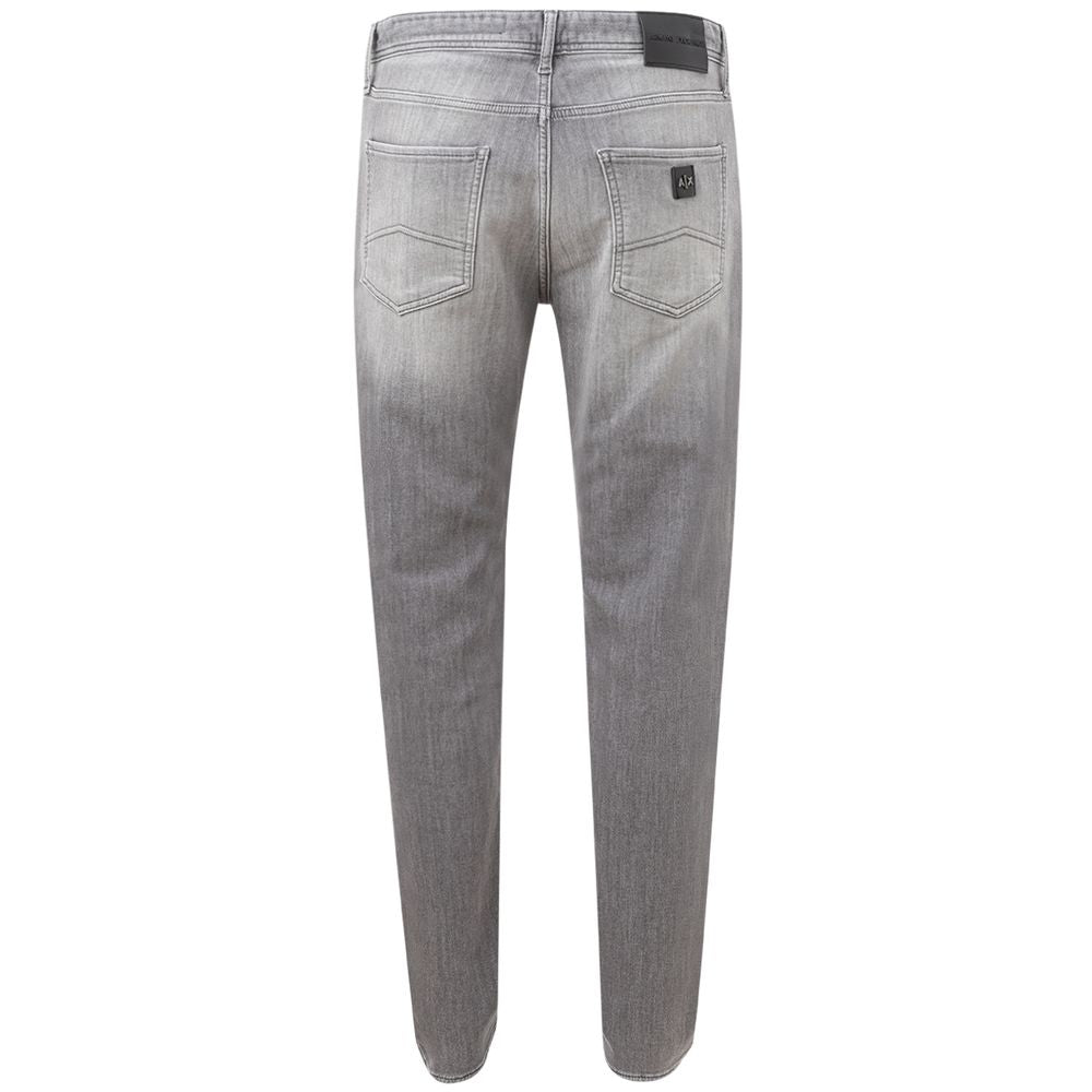 Armani Exchange Strakke grijze katoenen denim essentials