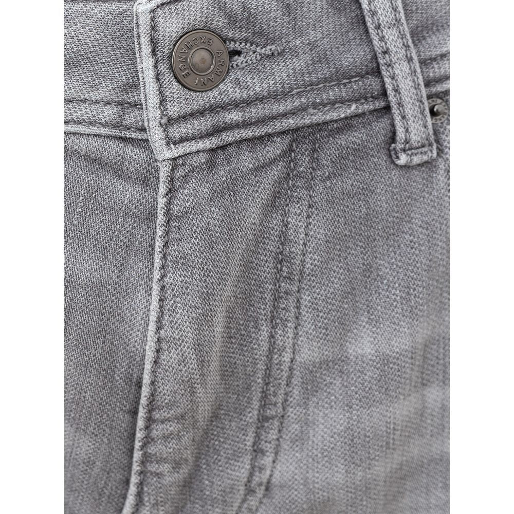 Armani Exchange Strakke grijze katoenen denim essentials