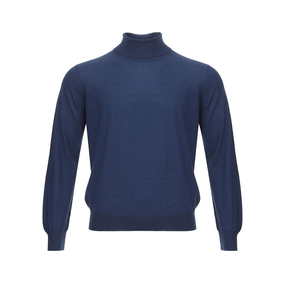 Gran Sasso Elegant Cashmere Sweater in Serene Blue