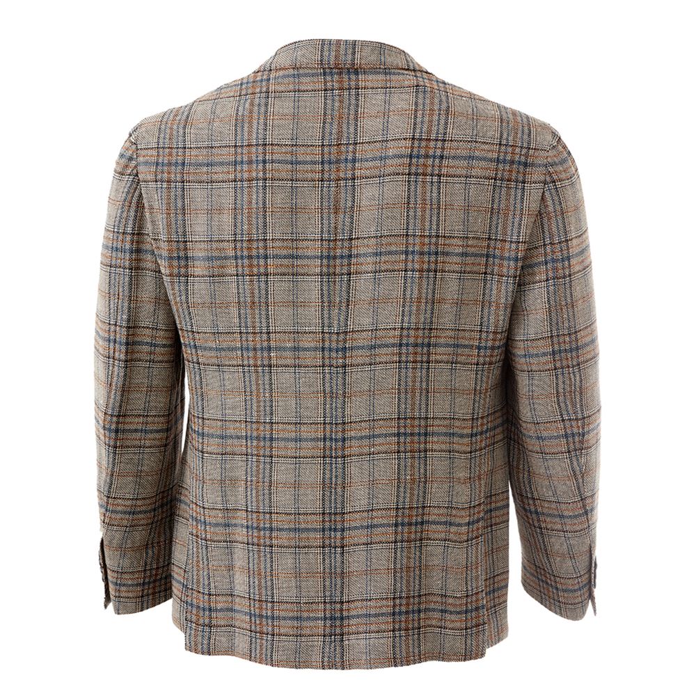 Lardini Elegant Multicolor Linen Jacket