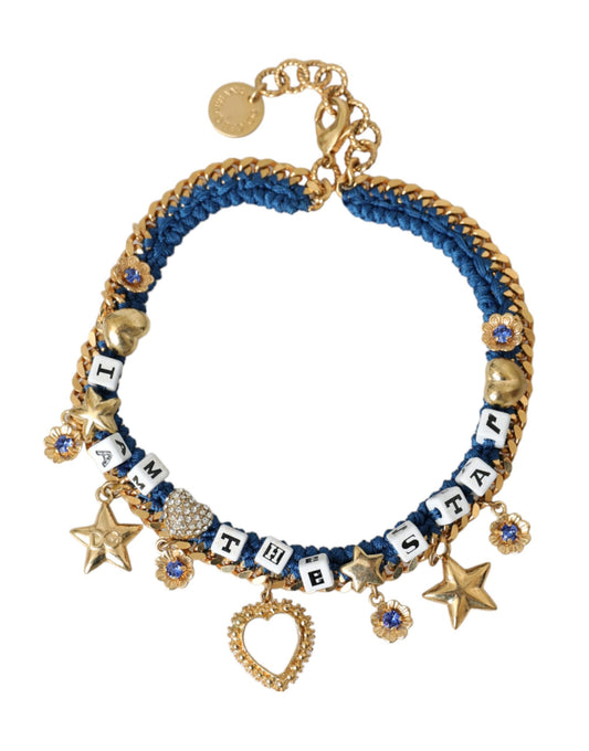 Dolce & Gabbana Goudkleurige Messing Ketting Iam The Star Armband