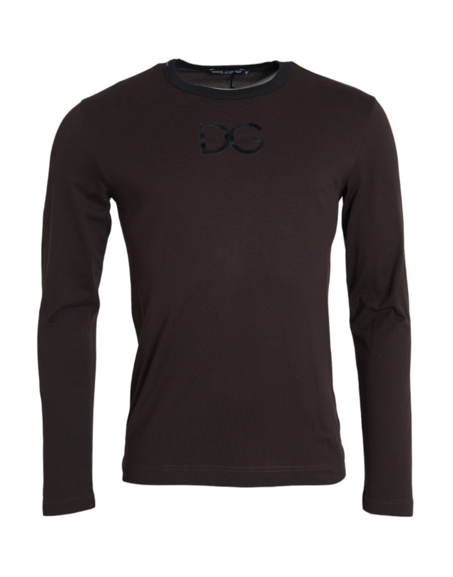 Dolce & Gabbana Bruin DG Logo Ronde Hals Pullover Trui