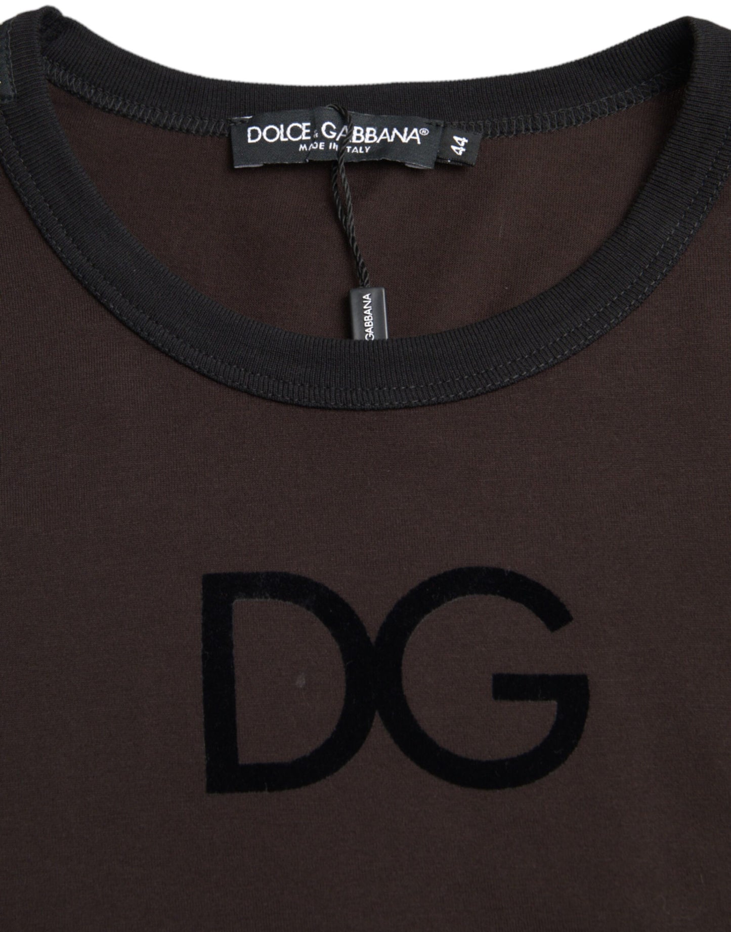 Dolce & Gabbana Bruin DG Logo Ronde Hals Pullover Trui