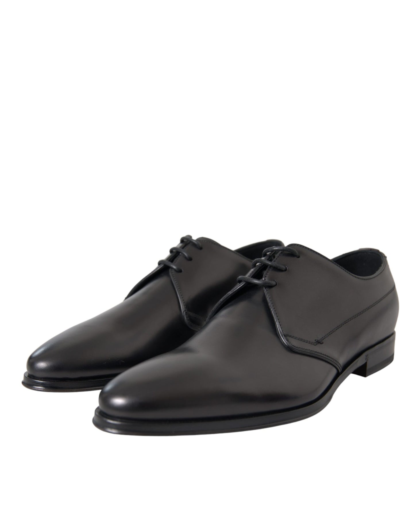 Dolce & Gabbana Zwarte Leren Derby Formele Herenschoenen