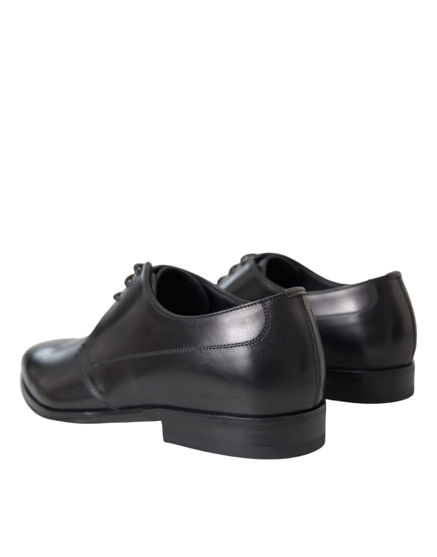 Dolce & Gabbana Zwarte Leren Derby Formele Herenschoenen