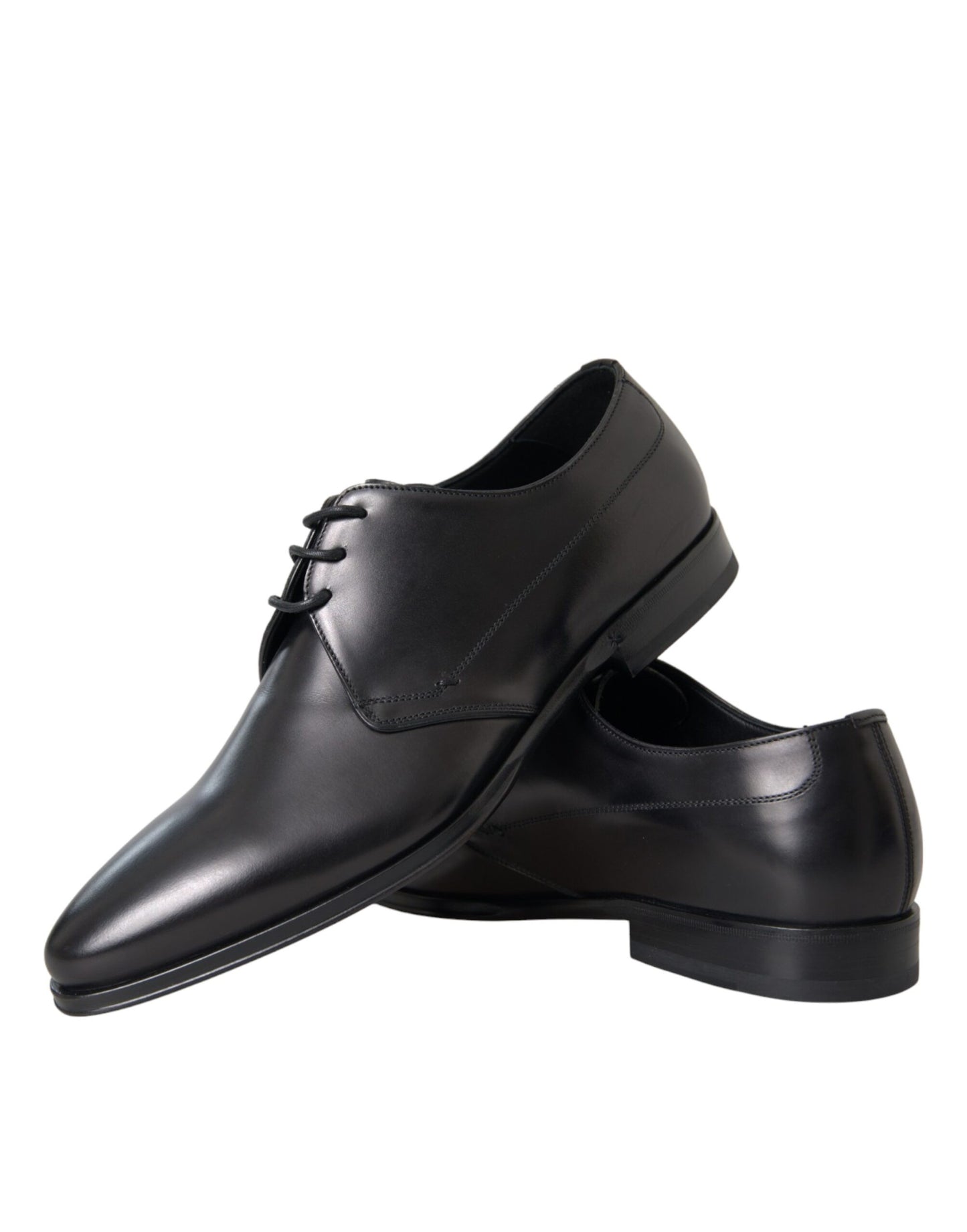 Dolce & Gabbana Zwarte Leren Derby Formele Herenschoenen