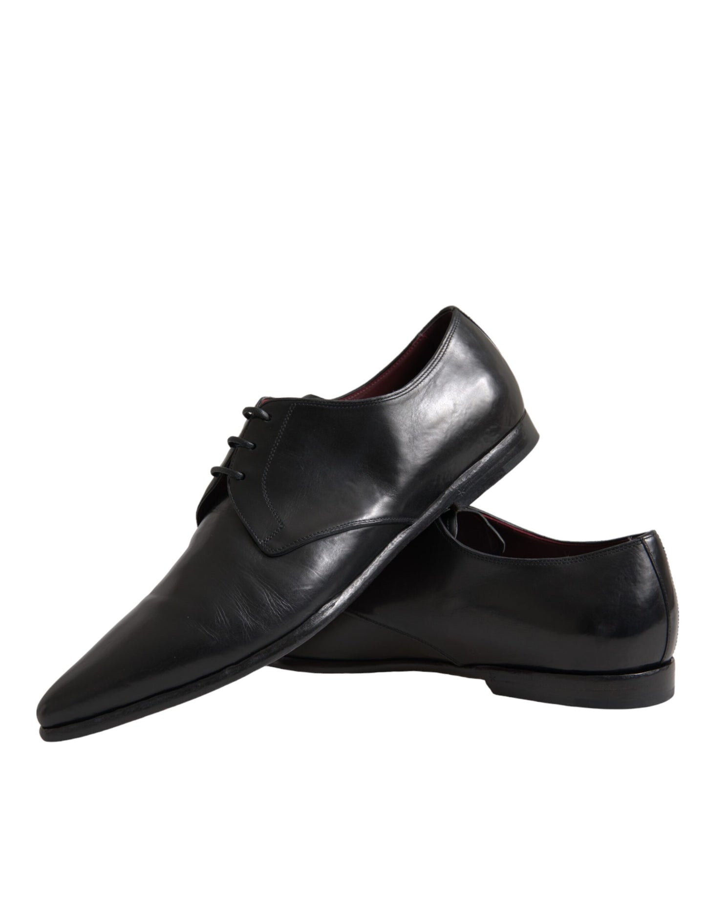 Dolce & Gabbana Zwarte Leren Derby Formele Herenschoenen