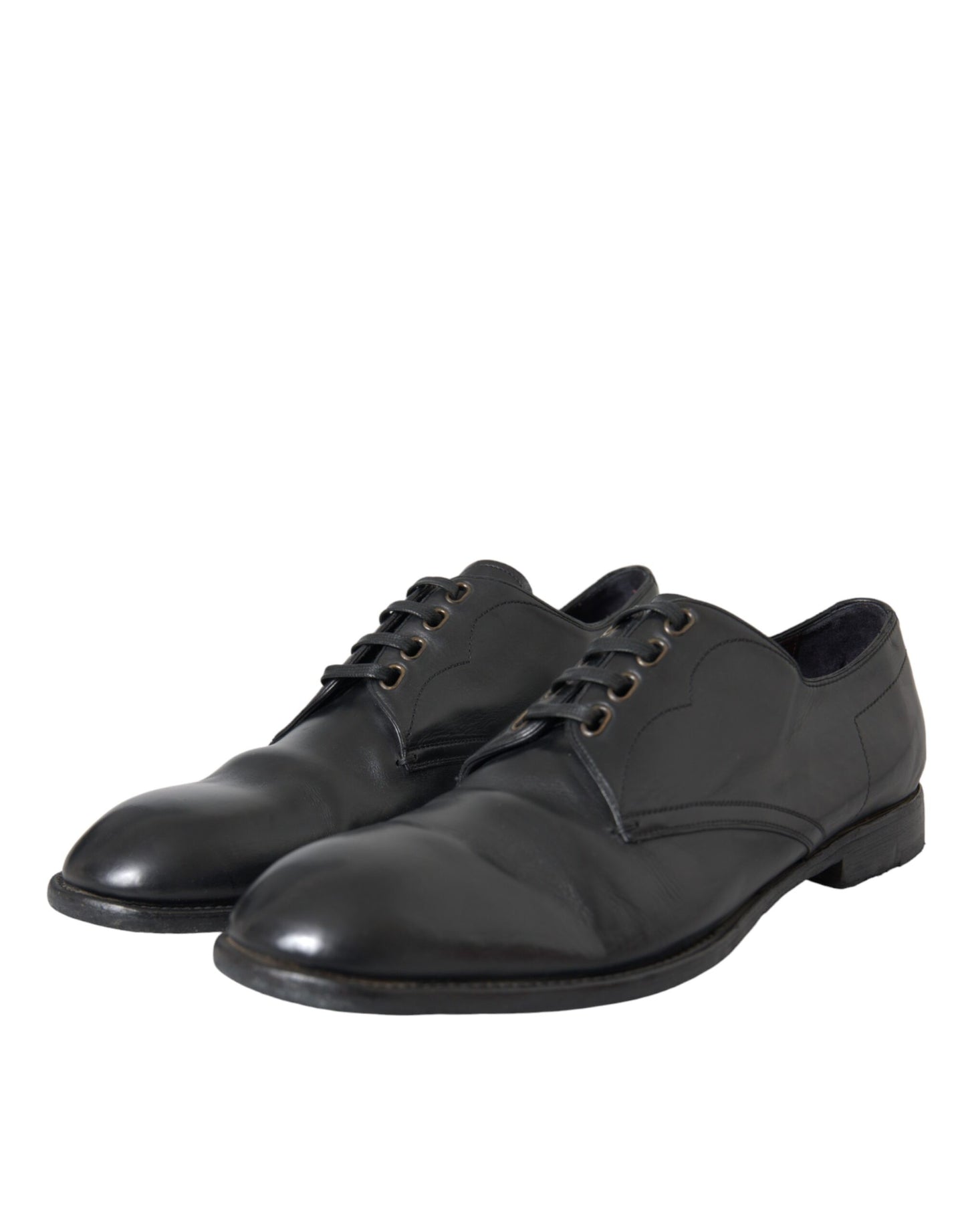 Dolce & Gabbana Zwarte Leren Derby Formele Herenschoenen