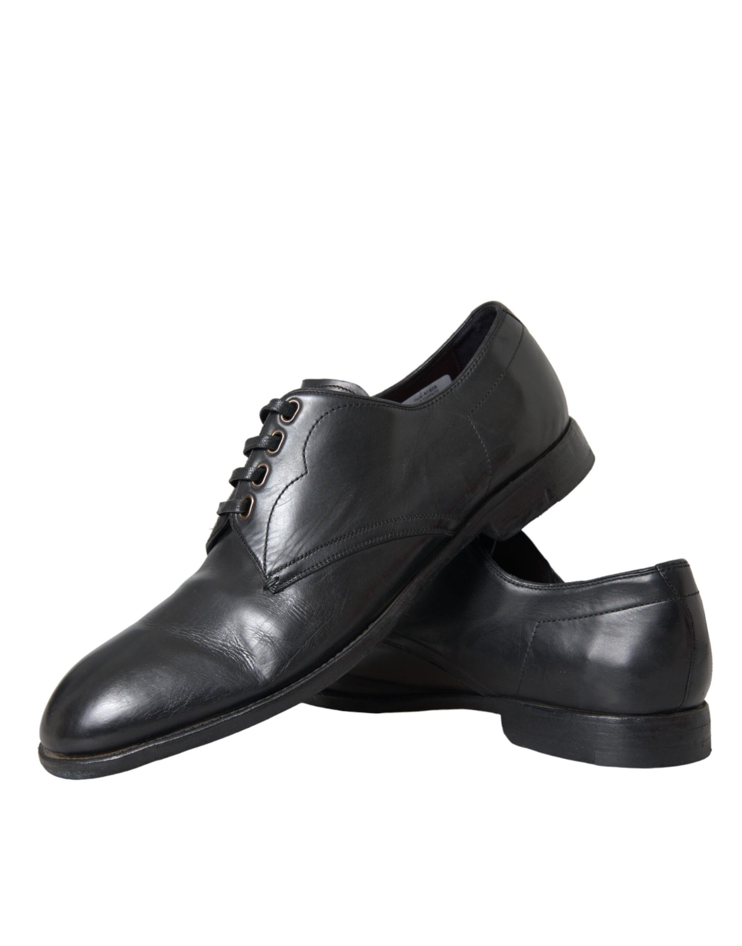 Dolce & Gabbana Zwarte Leren Derby Formele Herenschoenen