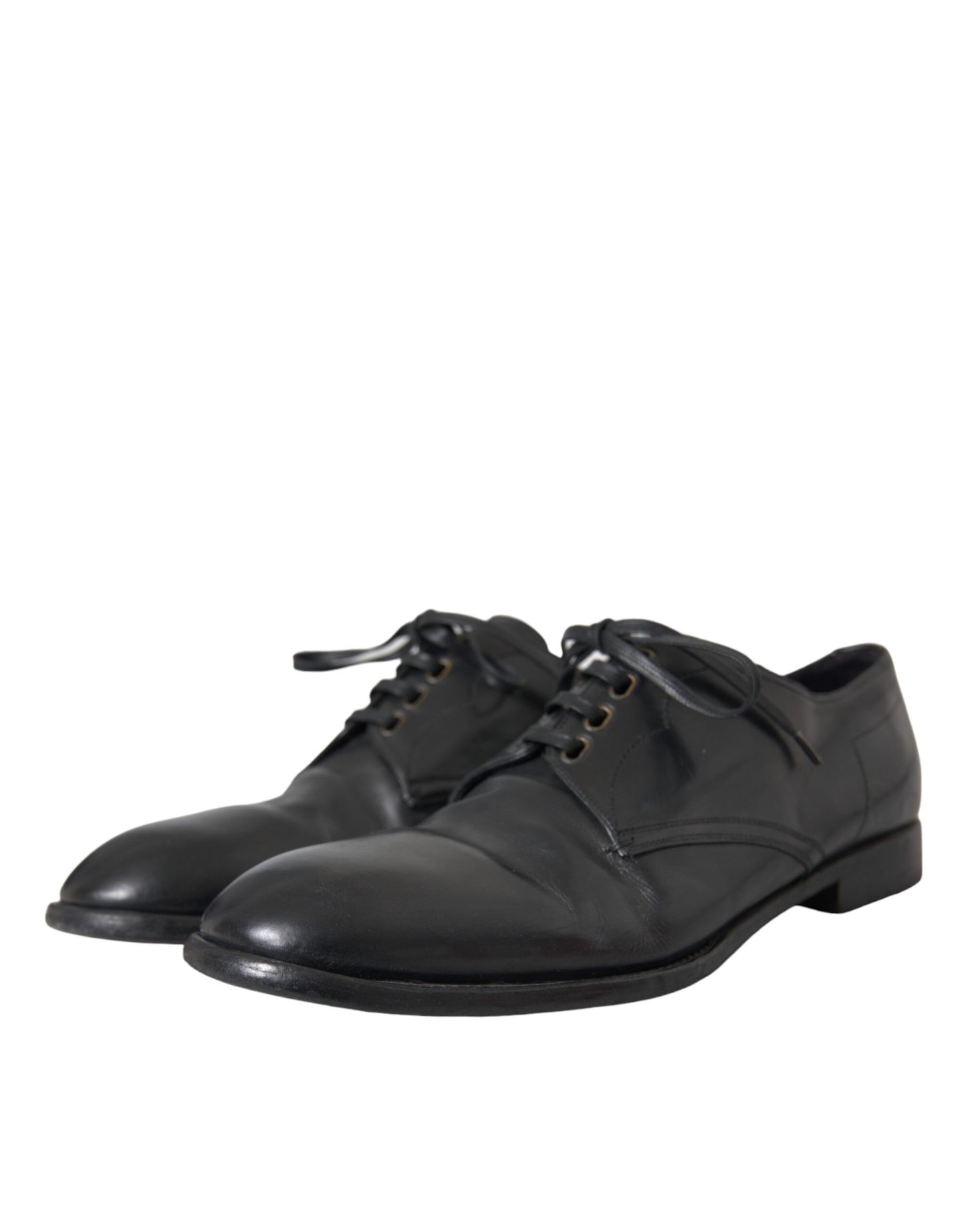 Dolce & Gabbana Zwarte Leren Derby Formele Herenschoenen