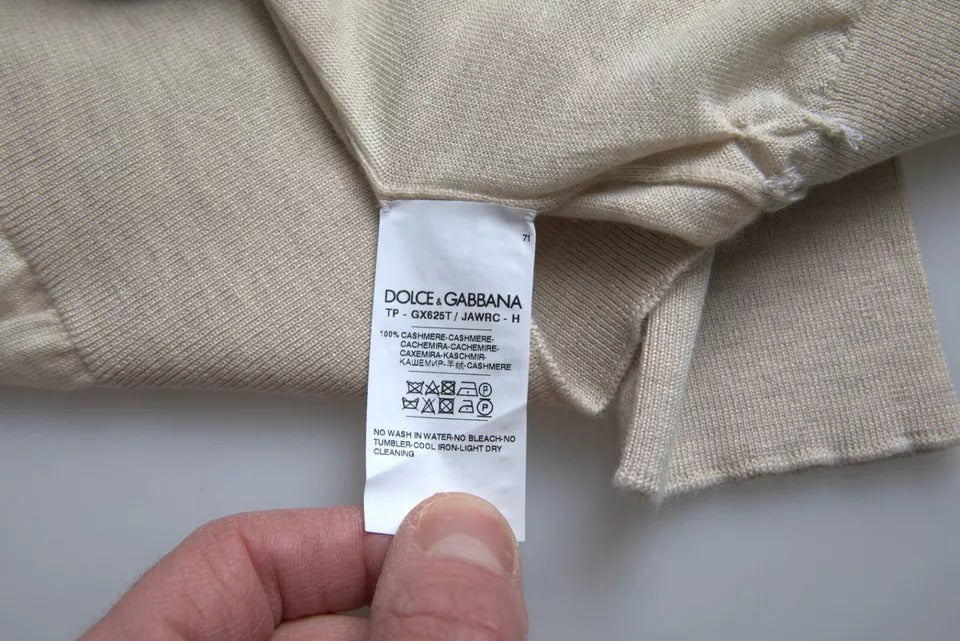 Dolce & Gabbana Pullover Beige Kasjmier Coltrui