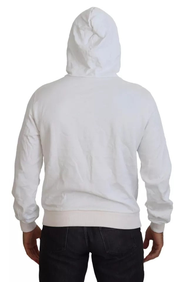 Dolce & Gabbana Witte Caesar Katoenen Sweatshirt Trui met Capuchon