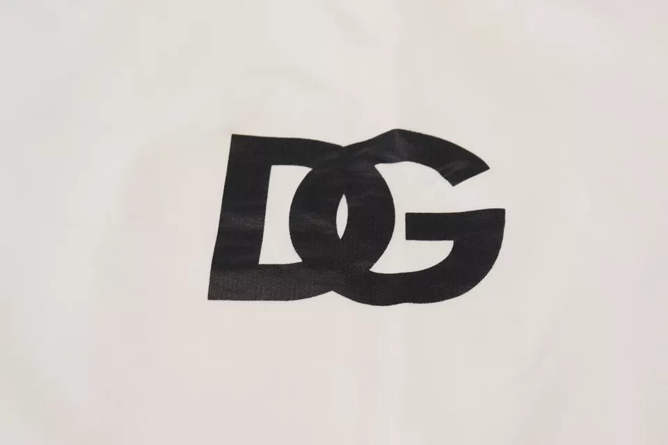 Dolce & Gabbana Witte Logo Katoenen Ronde Hals Trui