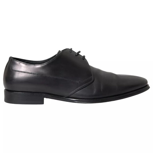 Dolce & Gabbana Zwarte Leren Derby Formele Herenschoenen