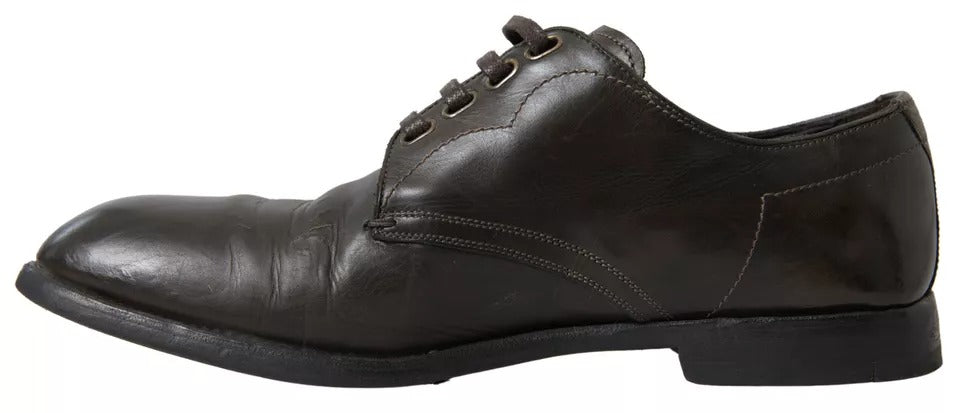 Dolce & Gabbana Groene Leren Heren Formele Schoenen