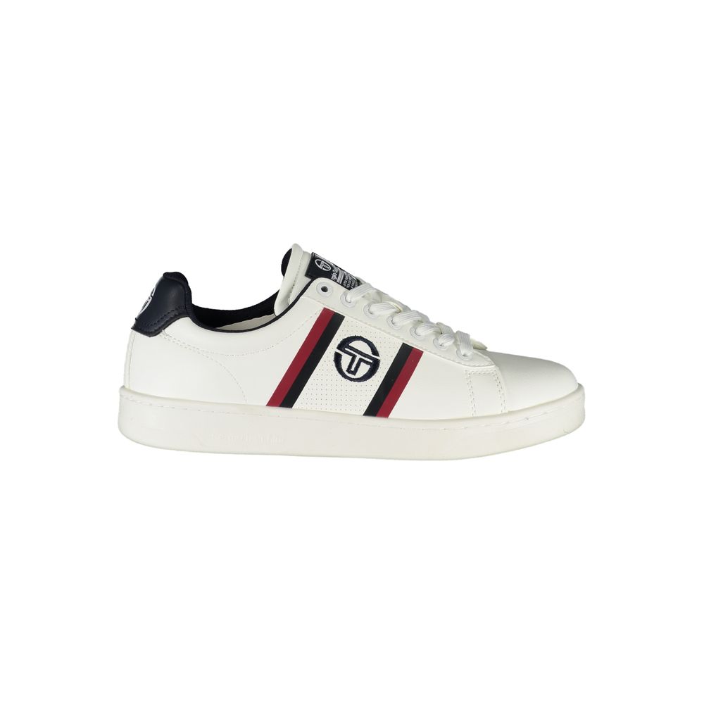 Sergio Tacchini Klassieke Witte Sneakers met Contrasterende Accenten