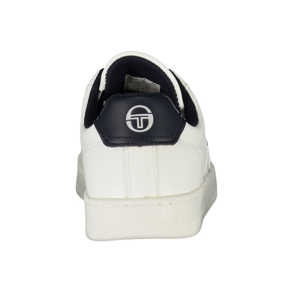 Sergio Tacchini Klassieke Witte Sneakers met Contrasterende Accenten