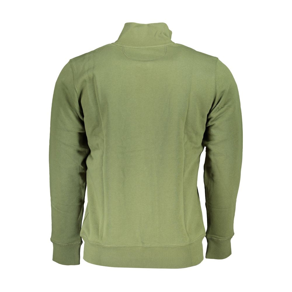 La Martina Classic Groene Fleece Sweatshirt met Rits