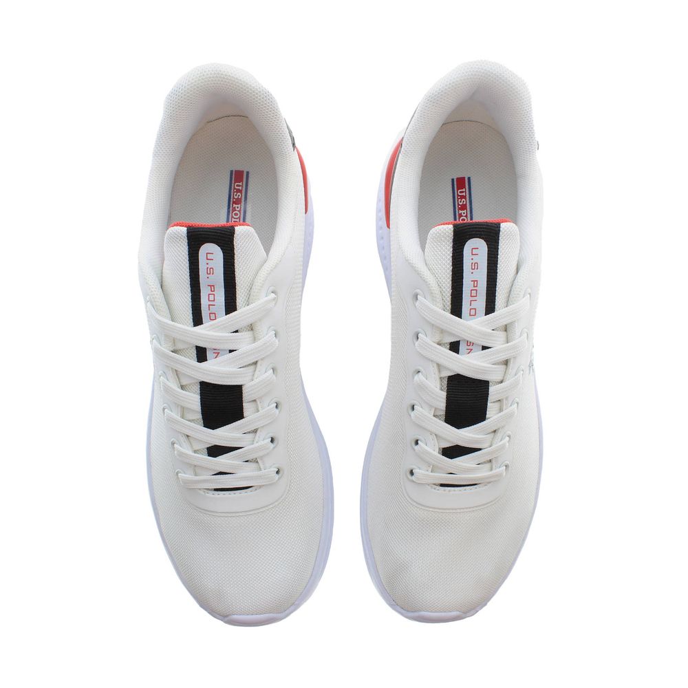 US POLO ASSN. Witte Polyester Heren Sneaker