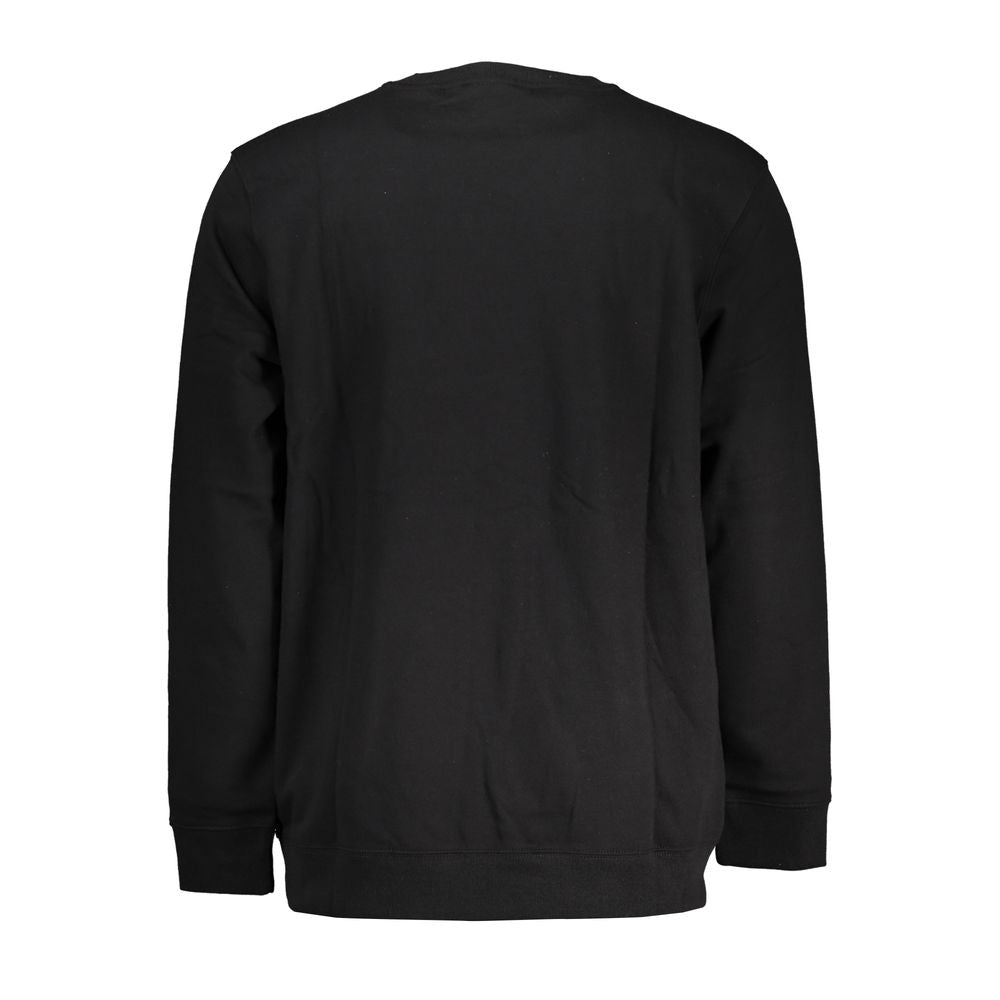 Vans Sleek Zwarte Katoenen Sweatshirt met Logo Print