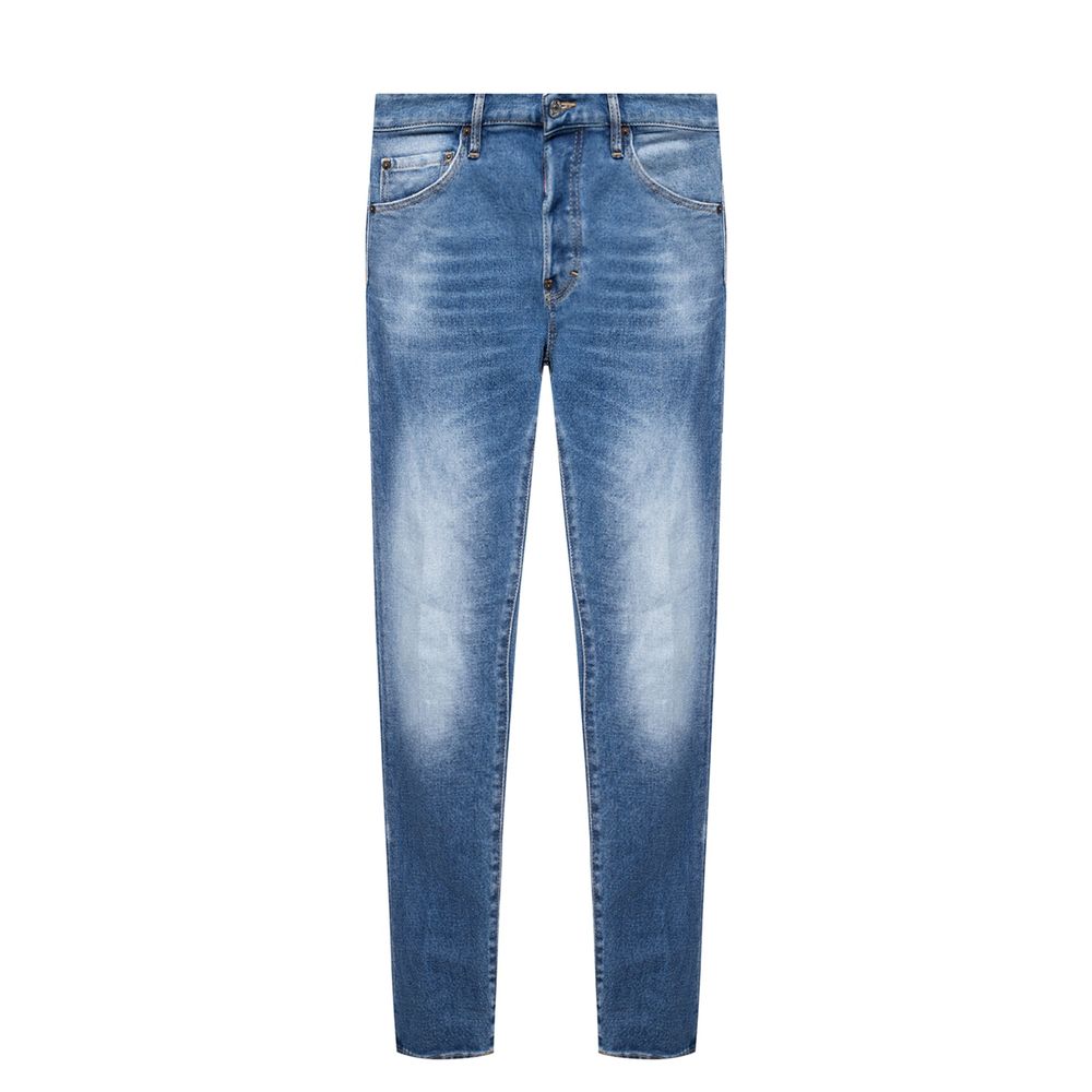 Dsquared������ Blauwe katoenen distressed jeans voor heren